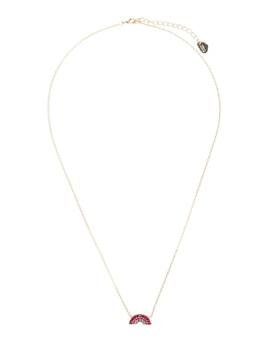 Estella Bartlett Gold Plated Rainbow Necklace