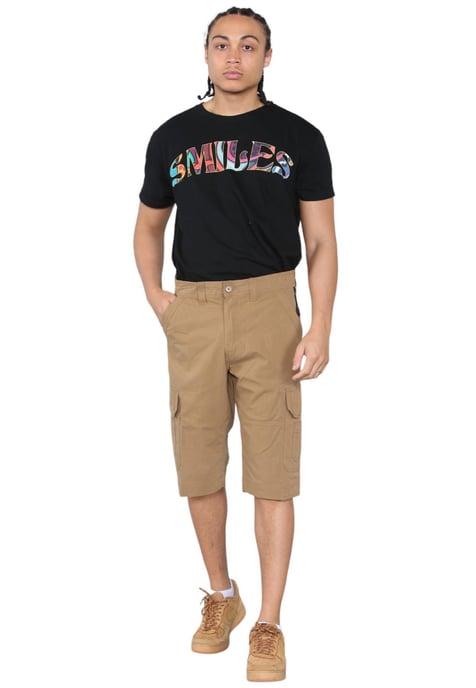 Mens Cargo Multi-Pocket Quick Dry Shorts in Khaki - Image 6