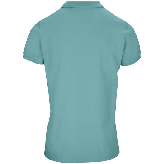 SOLS Womens/Ladies Planet Piqué Organic Polo Shirt (Pool Blue) - Image 2
