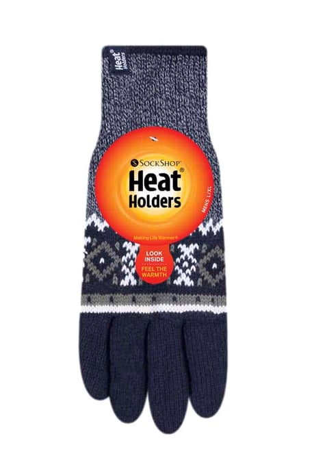 Heat Holders - Nordic Fleece gevoerde herenhandschoenen - Marine (Karlstad) - Image 2