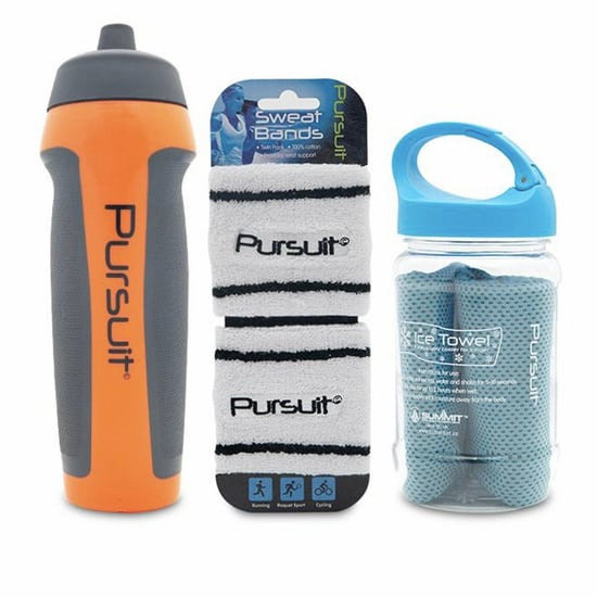 Summit Pursuit Fitness Gym Gift Set - Orange/Blue