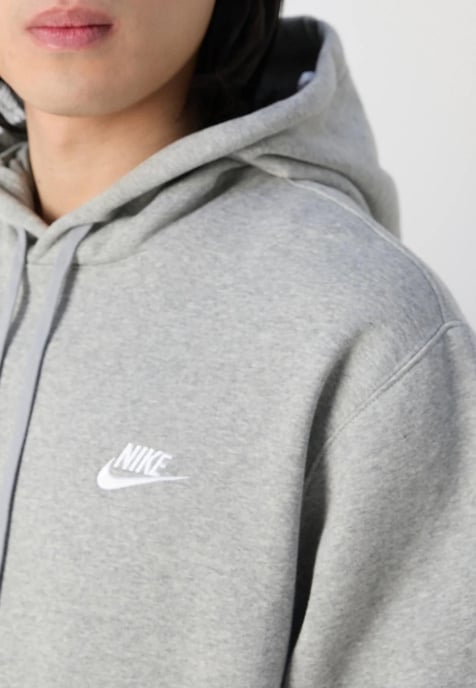 Nike Heren Sportswear Club Fleece Hooded Tracksuit in Grijs - Image 3