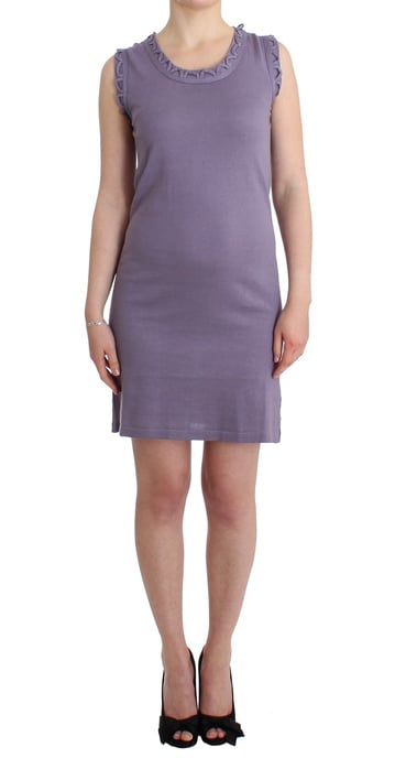John Galliano Damesjurk in paars katoen jersey - Image 1