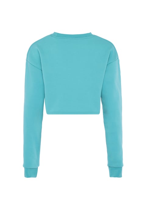 Mymo Sweatshirt Dames turkoois - Image 2