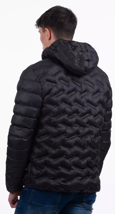 D Rock Mens Quilted Puffer Jacket With Hooded Padded