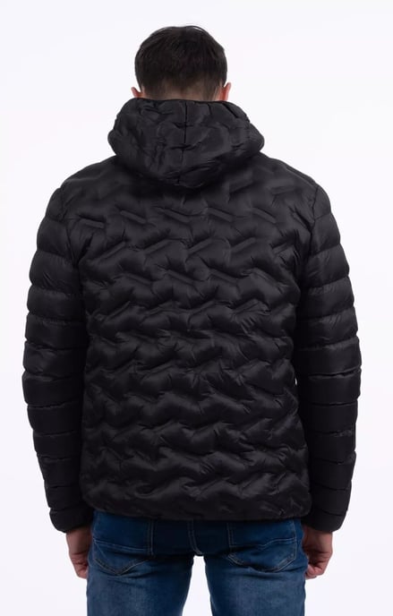 D Rock Mens Quilted Puffer Jacket With Hooded Padded