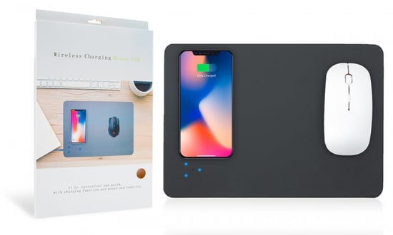 Wireless Charging Mouse Mat- Black
