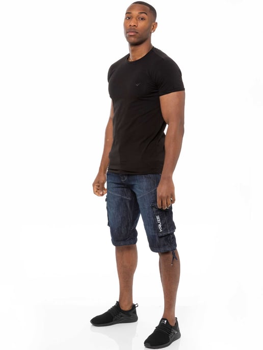 Kruze Mens Cargo Combat Shorts