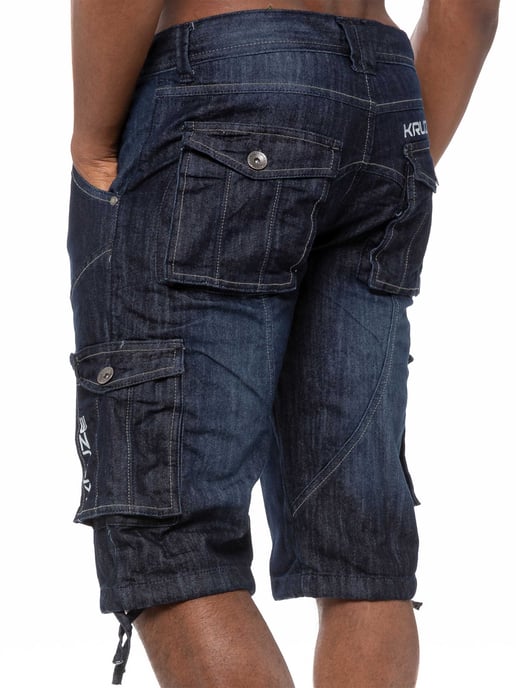 Kruze Mens Cargo Combat Shorts