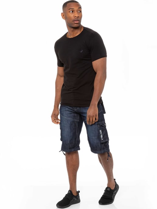 Kruze Mens Cargo Combat Shorts