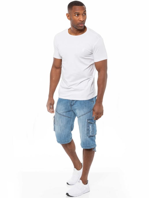 Kruze Mens Cargo Combat Shorts