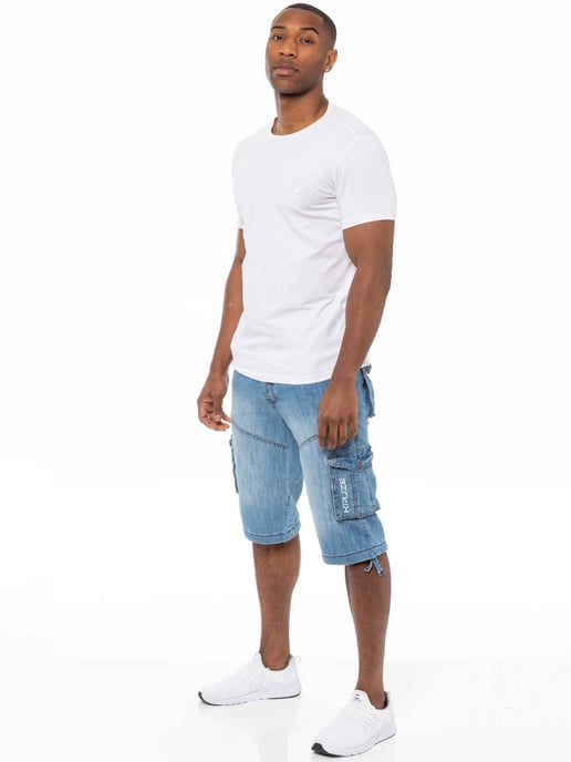 Kruze Mens Cargo Combat Shorts