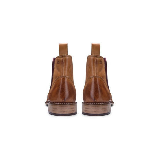 Mens Tan Leather Classic Chelsea Boots