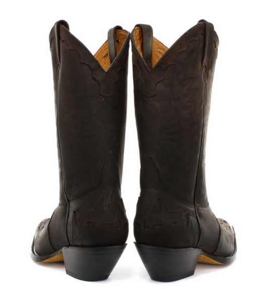 Grinders Unisex Brown Leather Cowboy Boots-Arizona HI