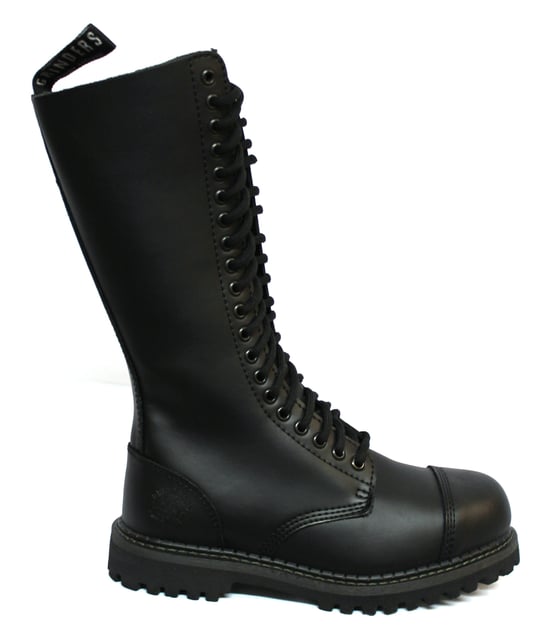 Grinders Unisex Black Punk Military Boots-King CS
