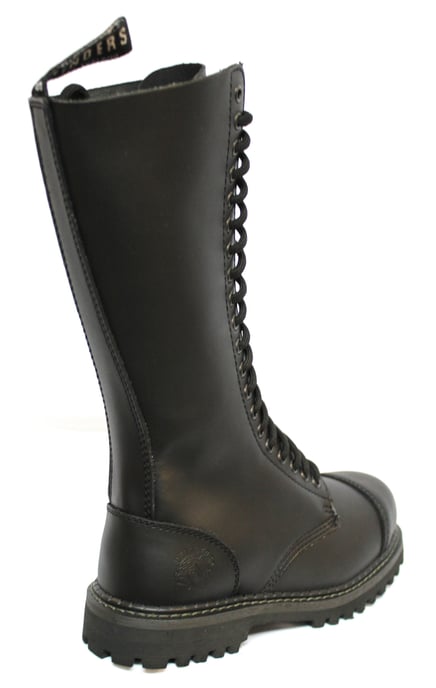 Grinders Unisex Black Punk Military Boots-King CS