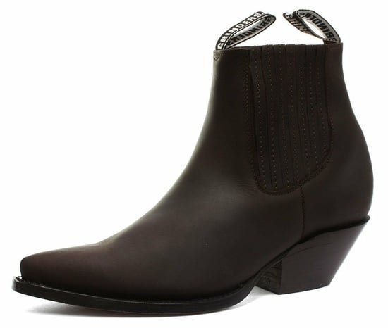 Grinders Unisex Brown Western Chelsea Boots- Mustang