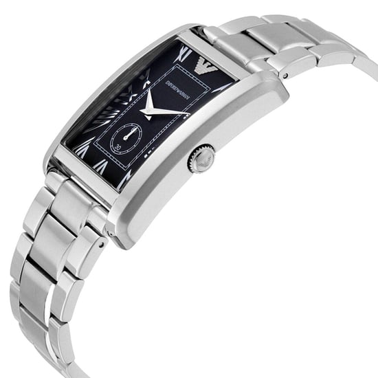 Emporio Armani AR1608 Rectangular Black Dial Men's Watch