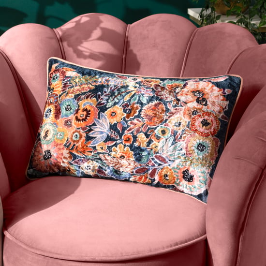 Wylder Tropics Aquess Floral Velvet Cushion Cover - Image 6