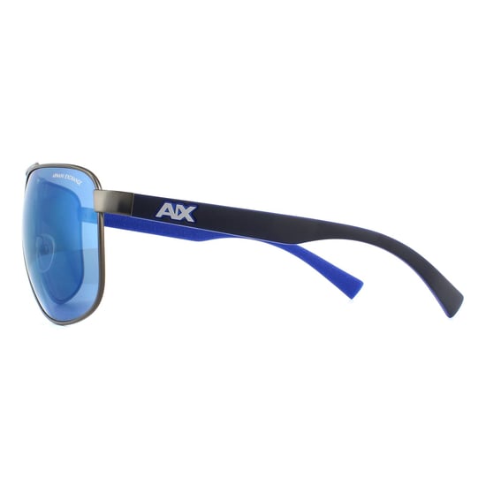 Armani Exchange Sunglasses 2026S 608855 Matte Gunmetal Blue Mirror