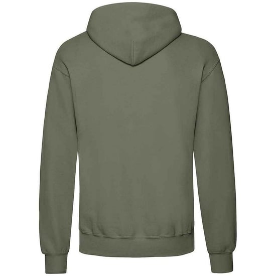 Fruit of the Loom Adults Unisex Classic Hooded Sweatshirt (Classic Olive) - Image 2