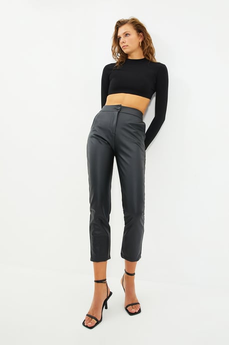 Trendyol Women's  High Waist Pencil Trousers - Image 6