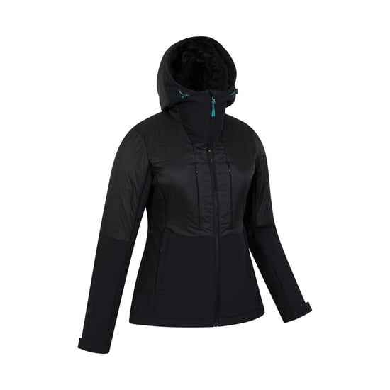 Mountain Warehouse Dam Machina Hybrid Fodrad Jacka (Svart) - Image 4