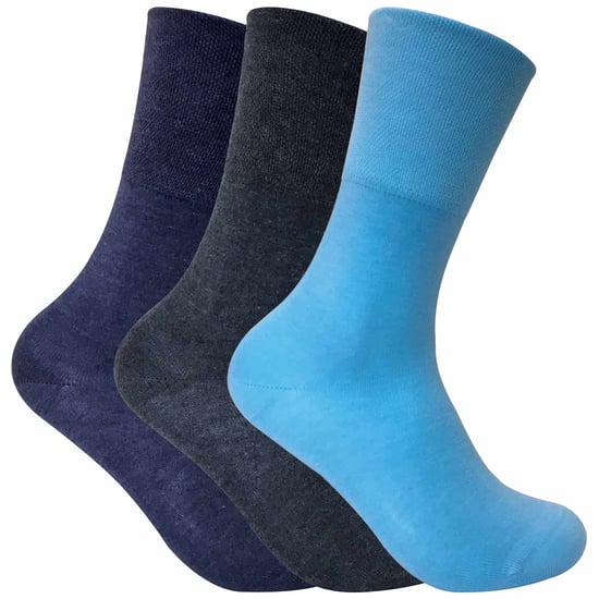 3-pack icke elastiska termiska diabetessockor för damer för dålig blodcirkulation - Image 1