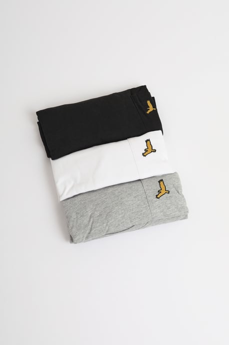 White 3-Pack 'Tron' Crew Neck T-Shirts