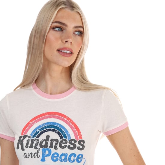 Women's Brave Soul Kindness and Peace T-Shirt in Pink