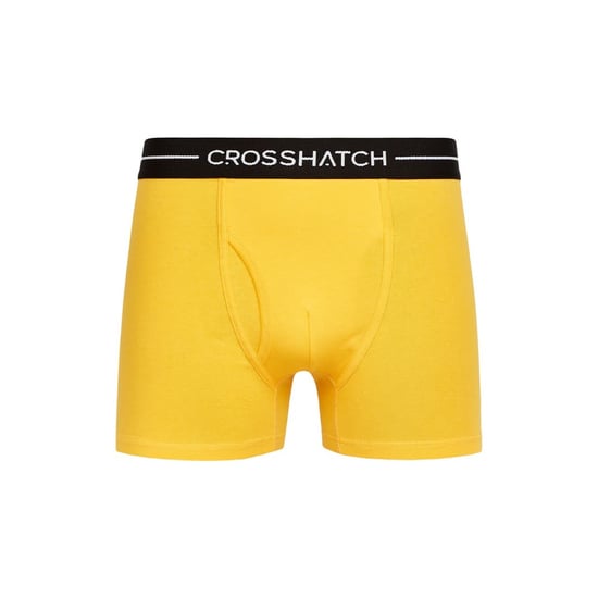 Crosshatch Heren Hexter Boxershorts (Set van 2) (Geel) - Image 3