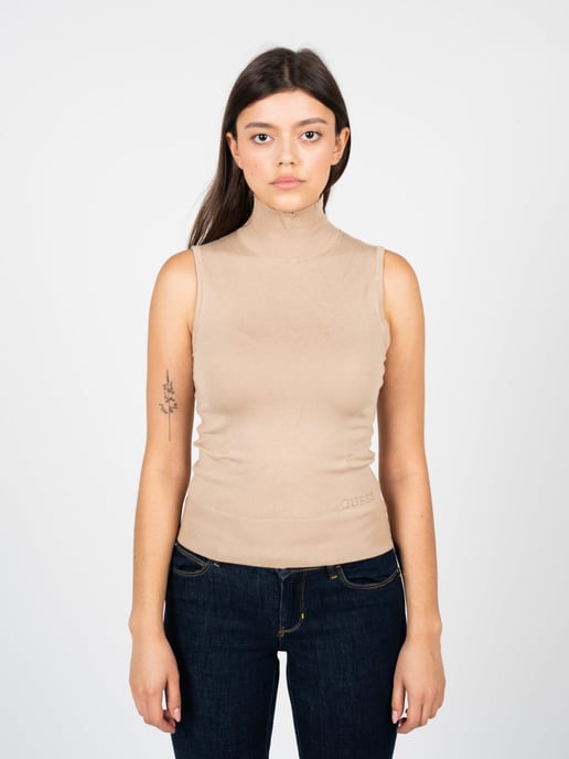 Guess Pullover Woman's Beige - Image 3