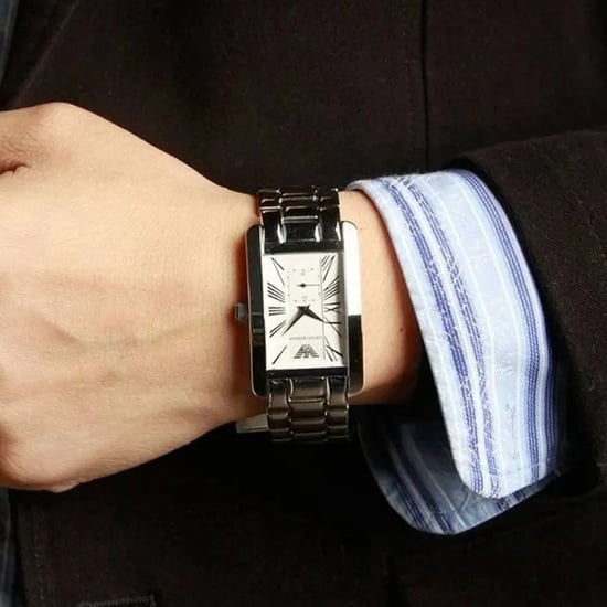 Emporio Armani AR0145 Classic White Dial Men's Watch