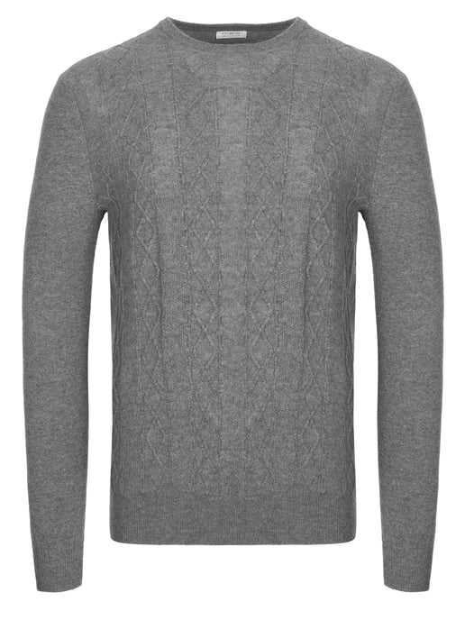 Malo Optimum cashmere pullover gray - Image 1