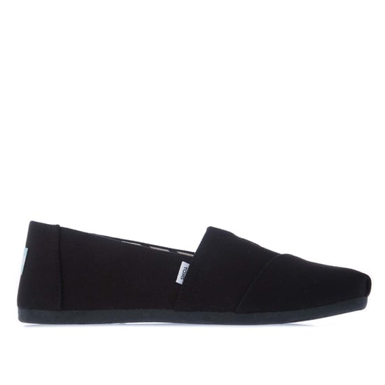 Women's Toms Recycled Cotton Alpargata Espadrille Pumps in Black - Image 1