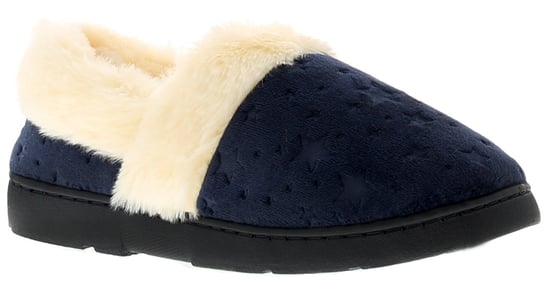Strollers Womens Full Slippers Faux Fur Lining Galaxy Slip On blue