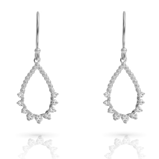 Orphelia 'Petal' Dames 925 Sterling Zilveren Set: Halsketting + Oorbellen - Zilver SET-7564 - Image 3