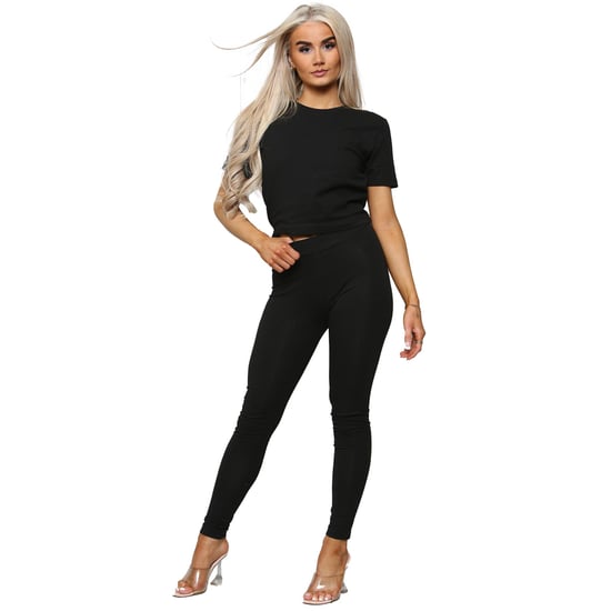 Kruze | Womens Stretch Leggings - Black - Image 4
