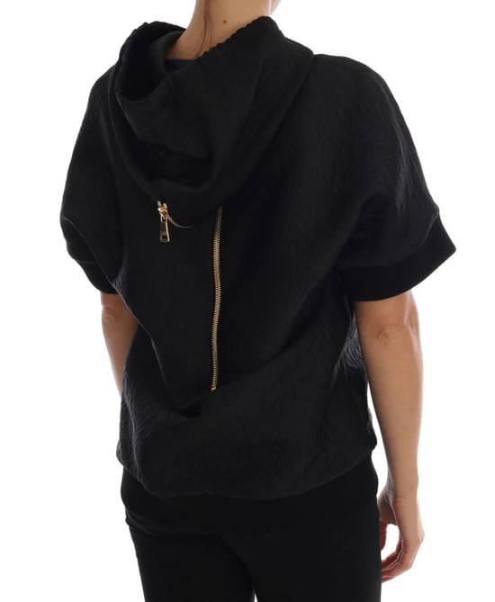Dolce & Gabbana Svart Sagokristallhuva Tröja - Image 3