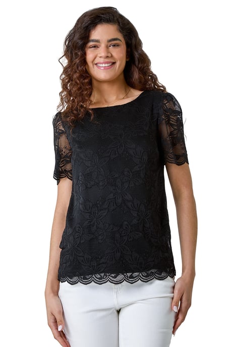 Floral Stretch Lace Top