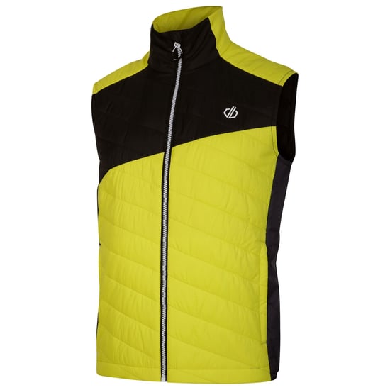 Dare 2B Mens Touring Quilted Lightweight Gilet (Neon Spring/Black)