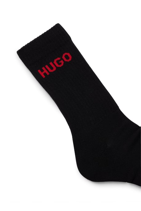 HUGO 6-Pack Heren Rib Logo Sok - Image 4