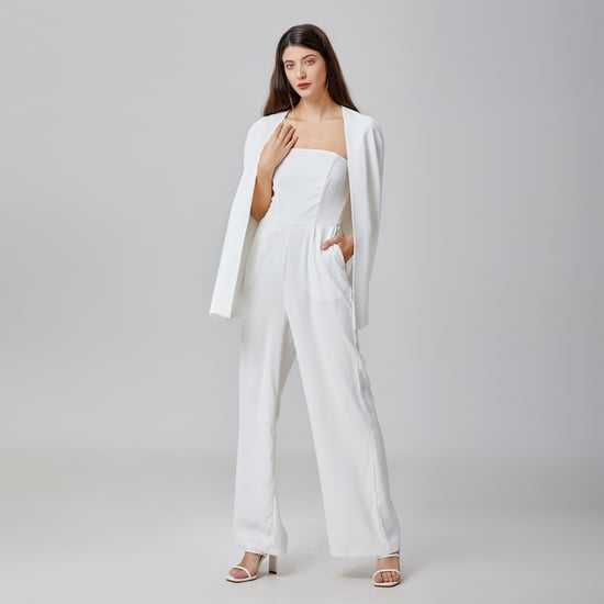 Minimalistische bustier jumpsuit - Image 5