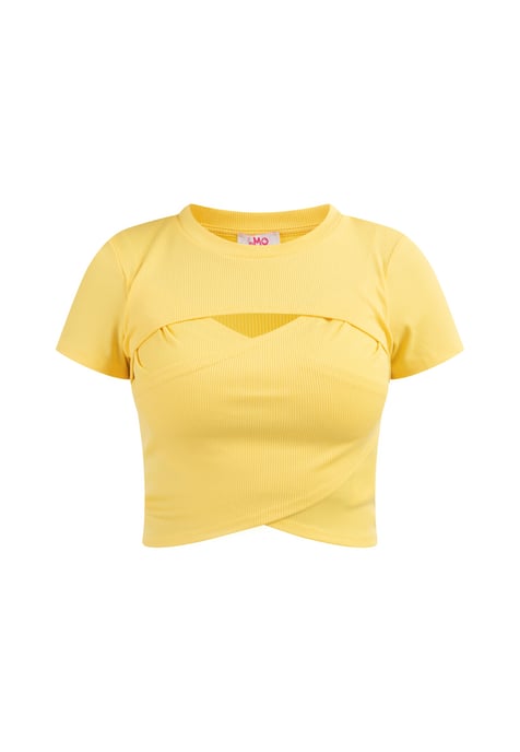 Mymo T-shirt Dames lichtgeel - Image 1