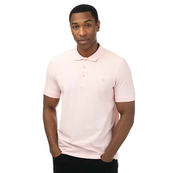 Men's Farah Cove Organic Modern Fit Polo Shirt in Rose