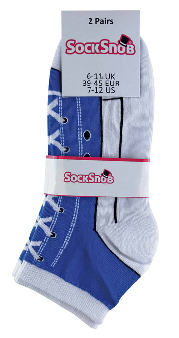 Sock Snob - 2 Pairs Unisex Adult Socks that look like Shoes - Image 2