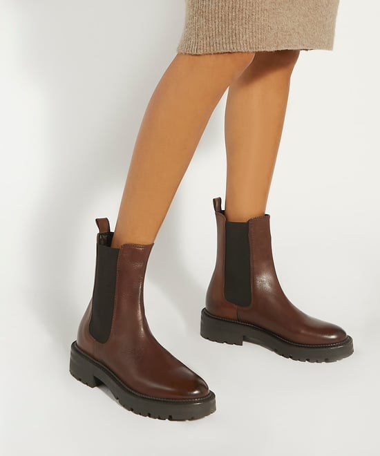 Dune Ladies Picture - Leather Cleated Biker Boots - Image 3