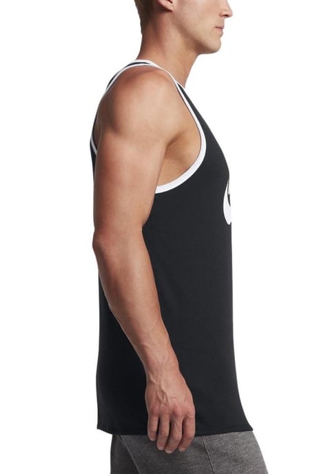 Nike Herenvest met groot Swoosh Ace-logo in zwart - Image 4