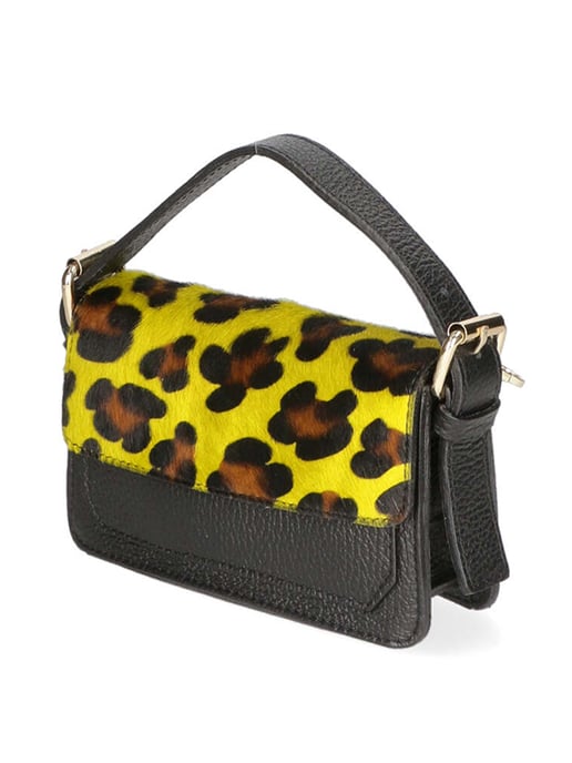 Gave Lux Clutch bag women LEOPARD YELLOW
