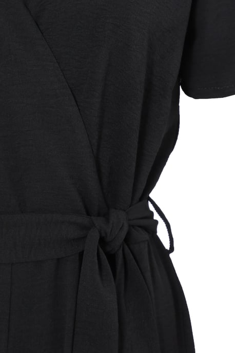 Black Wrap Palazzo Jumpsuit